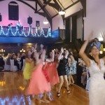melbourne wedding venues wattle park chalet bouquet toss dance floor dancing bride